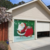 Christmas Snowflake Santa Garage Door Covers F582