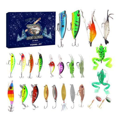 [Free Shipping Today]24 Days Christmas Countdown Fish Tackle Set