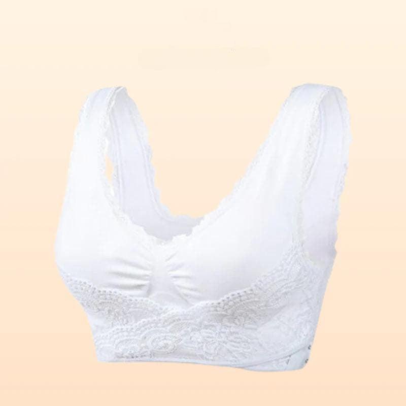 Front Cross Adjustable Side Buckle Lace Bra - Just Grab This